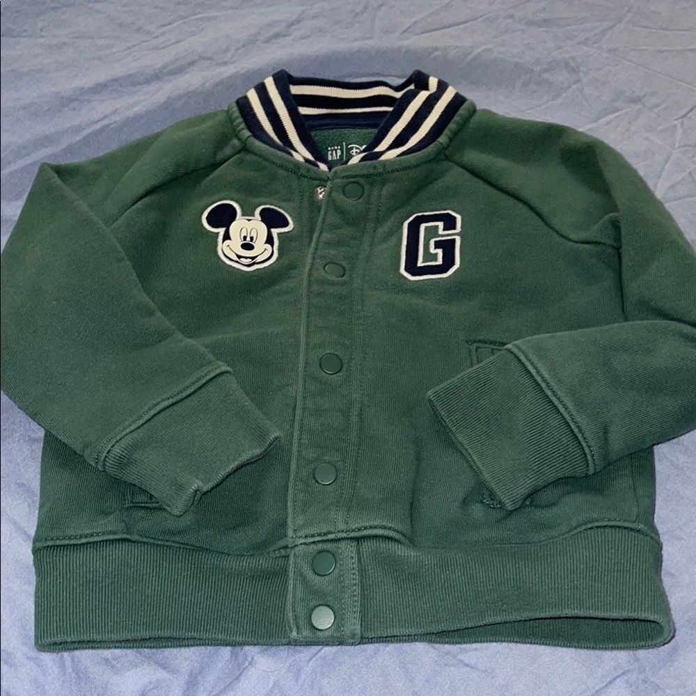 Green Disney Mickey Mouse Jacket Size 3T